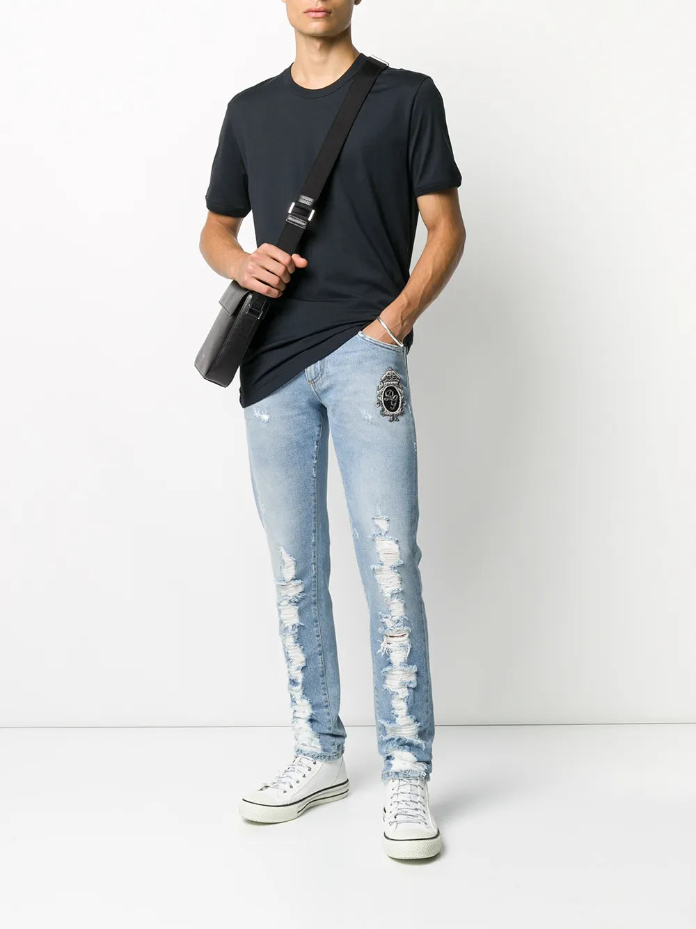 Dolce & Gabbana Playera De Algodón | Azul | FARFETCH MX