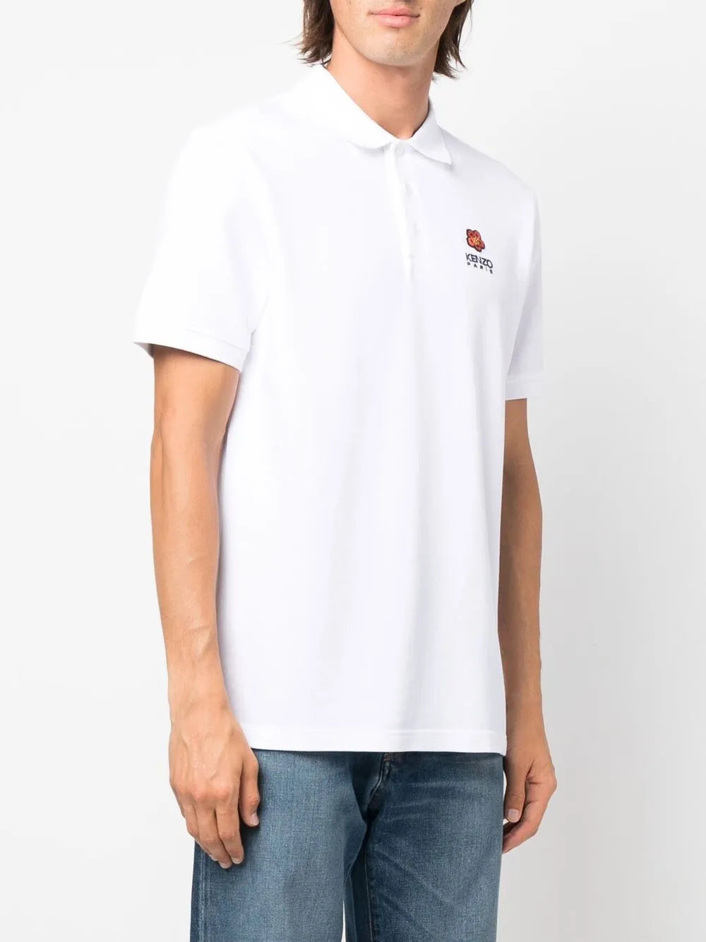 Kenzo Playera Tipo Polo Con Bordado Boky Flower | Blanco | FARFETCH MX
