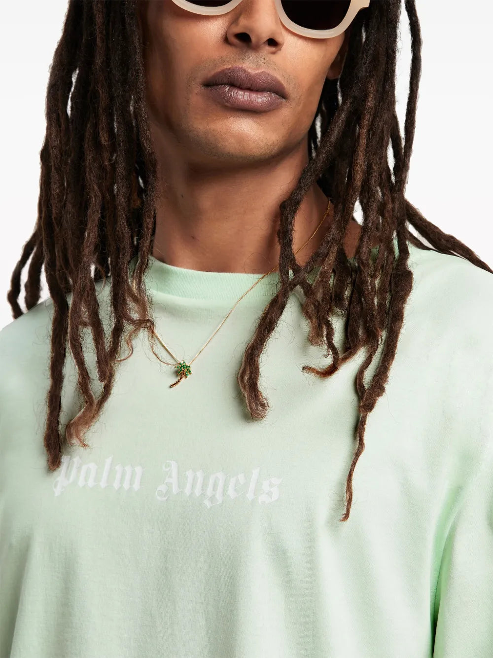 Palm Angels Playera Con Logo Estampado | Verde | FARFETCH MX