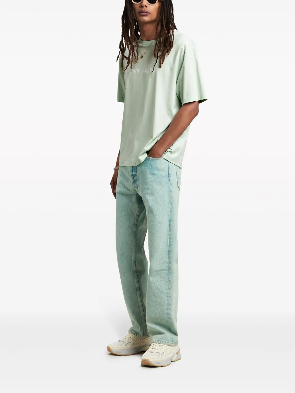 Palm Angels Playera Con Logo Estampado | Verde | FARFETCH MX