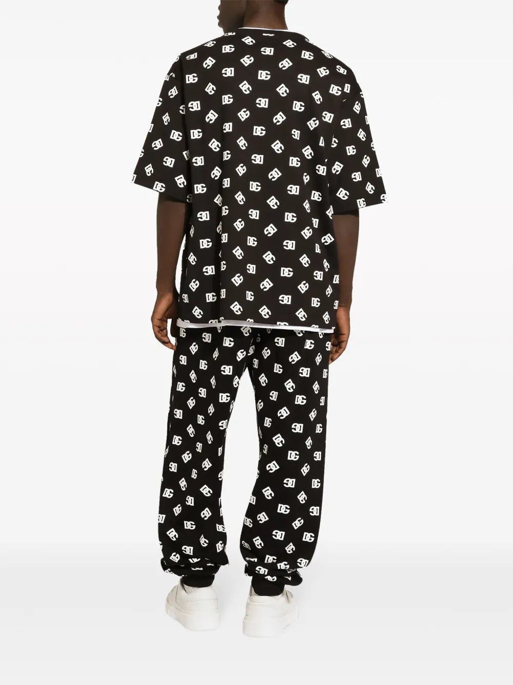 Dolce & Gabbana Playera Con Monograma Estampado | Negro | FARFETCH MX