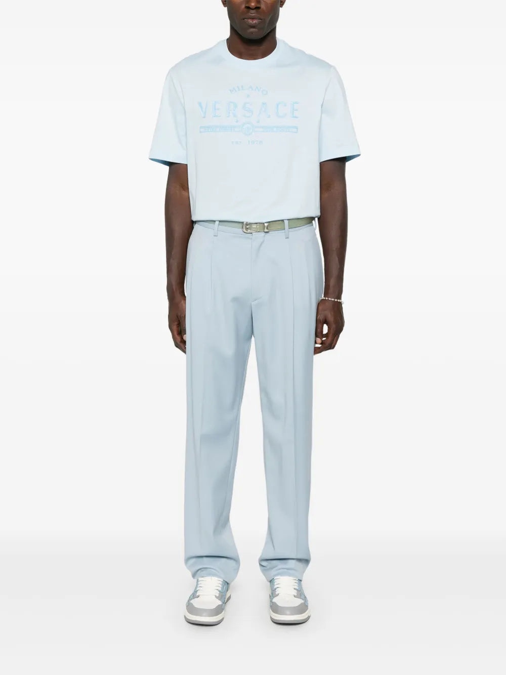 Versace Playera Con Logo Estampado | Azul | FARFETCH MX