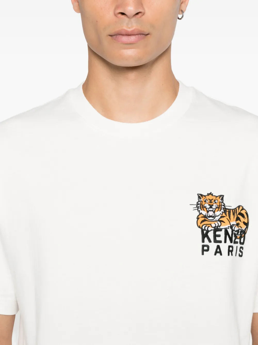 Kenzo Playera Con Tigre Bordado | Blanco | FARFETCH MX