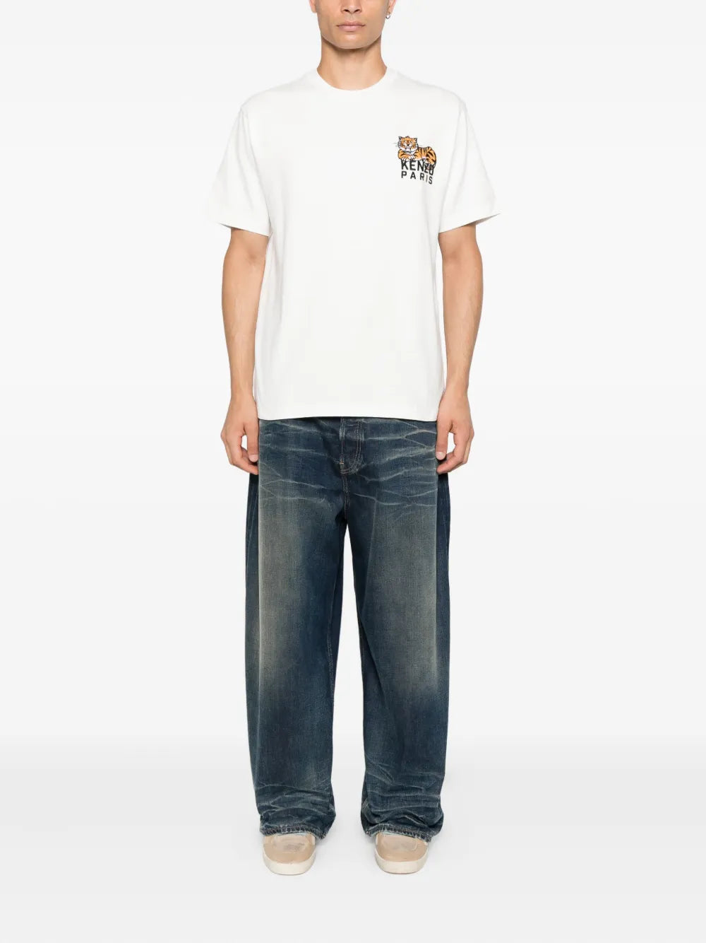 Kenzo Playera Con Tigre Bordado | Blanco | FARFETCH MX