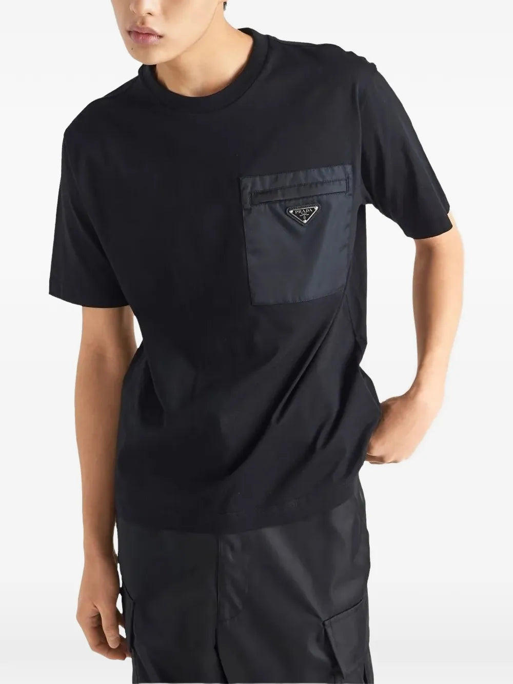 Prada Playera Con Bolsillo | Negro | FARFETCH MX